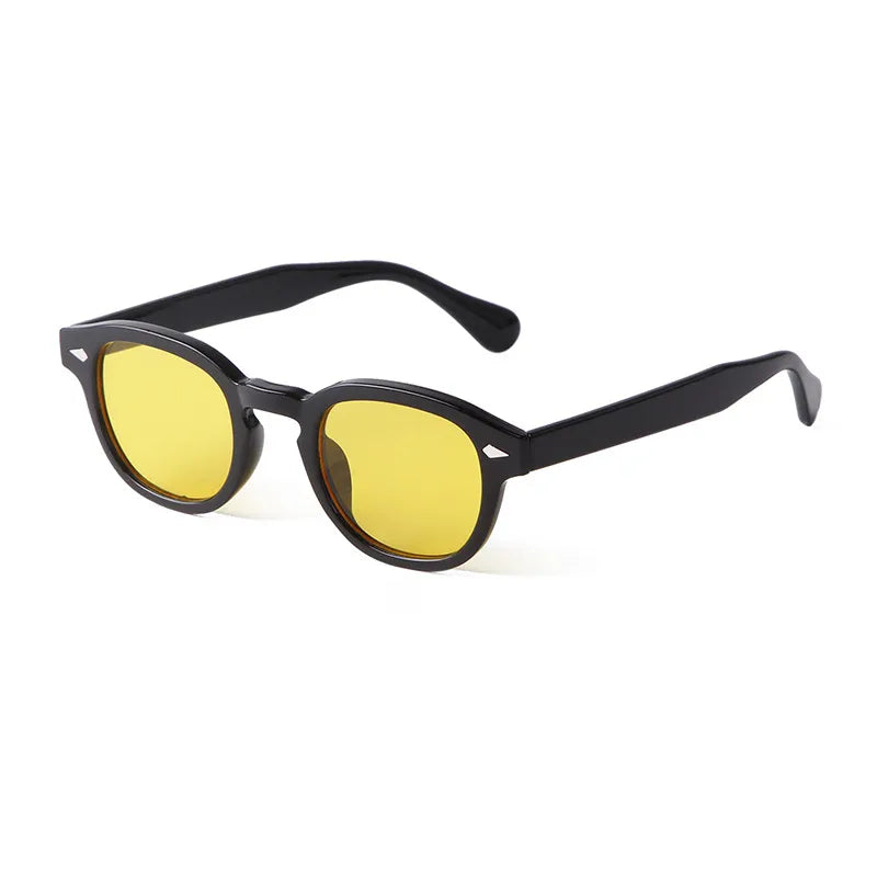 Fashionable & Sun-resistant Sunglasses with Small Oval Frame