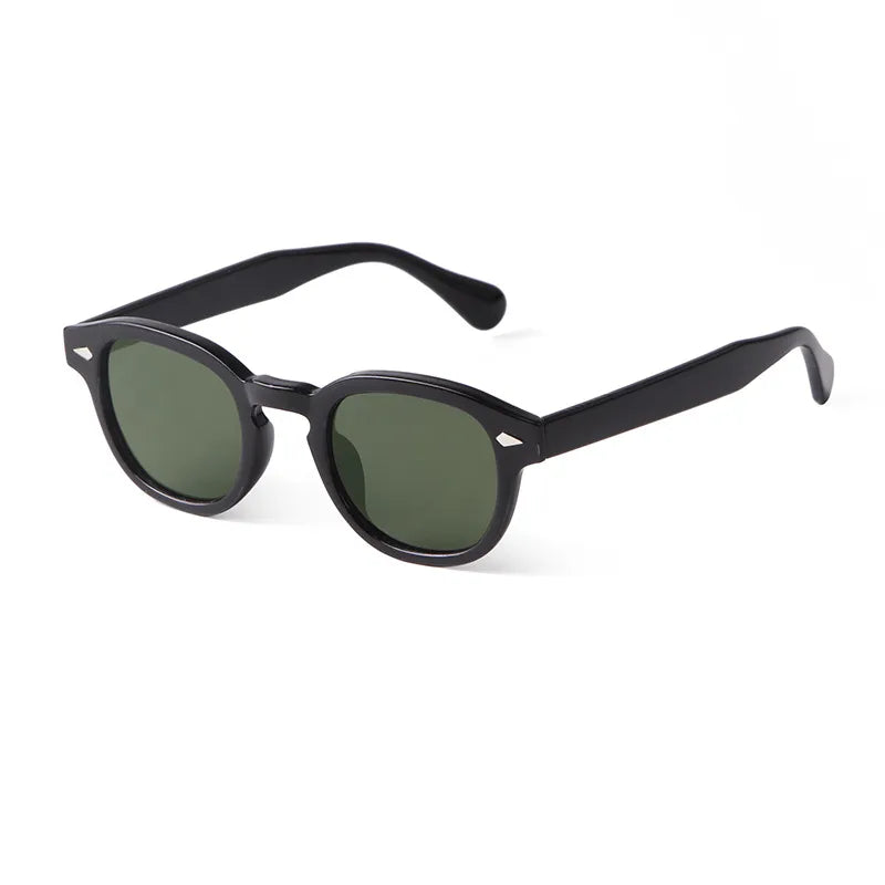 Fashionable & Sun-resistant Sunglasses with Small Oval Frame
