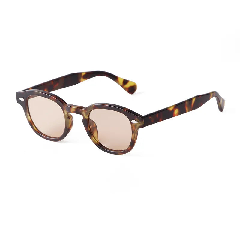 Fashionable & Sun-resistant Sunglasses with Small Oval Frame