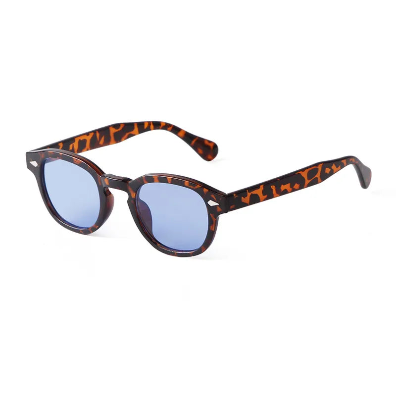 Fashionable & Sun-resistant Sunglasses with Small Oval Frame