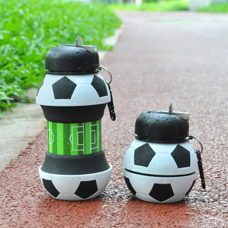 Foldable Soccer Ball Shaped Portable Water Bottle