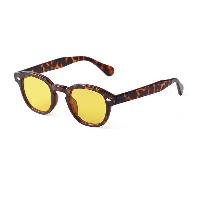 Fashionable & Sun-resistant Sunglasses with Small Oval Frame