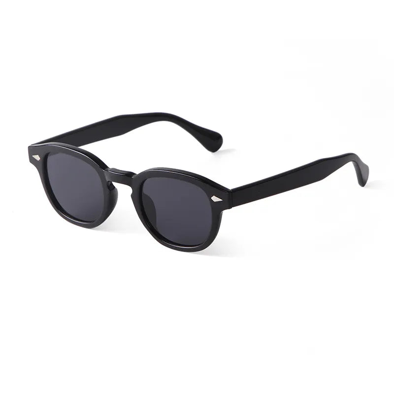 Fashionable & Sun-resistant Sunglasses with Small Oval Frame