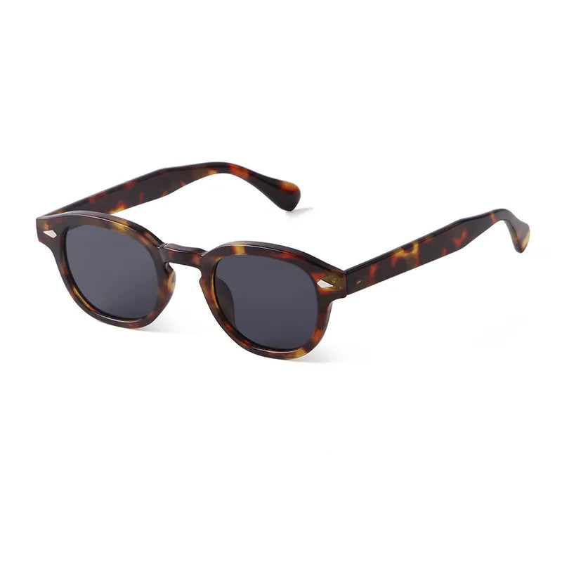 Fashionable & Sun-resistant Sunglasses with Small Oval Frame