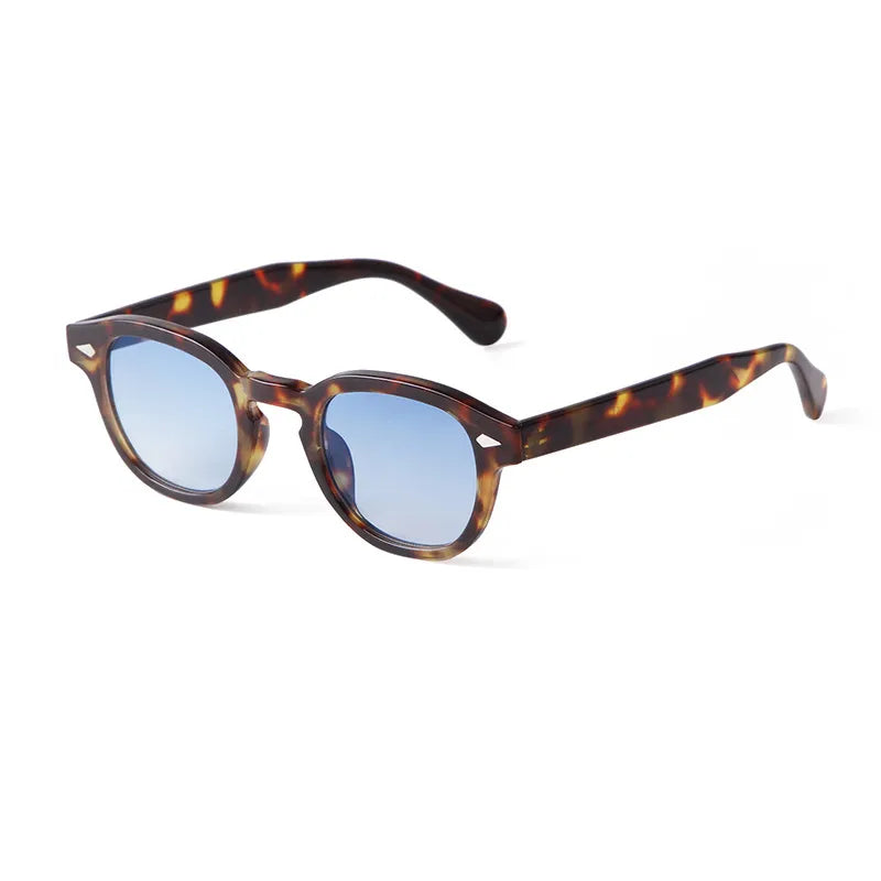 Fashionable & Sun-resistant Sunglasses with Small Oval Frame