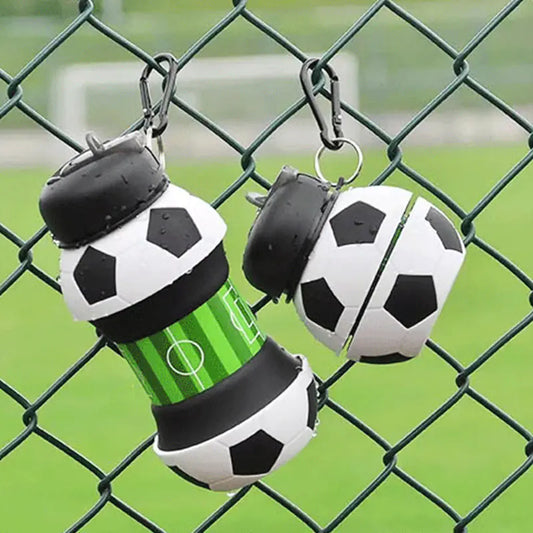Foldable Soccer Ball Shaped Portable Water Bottle