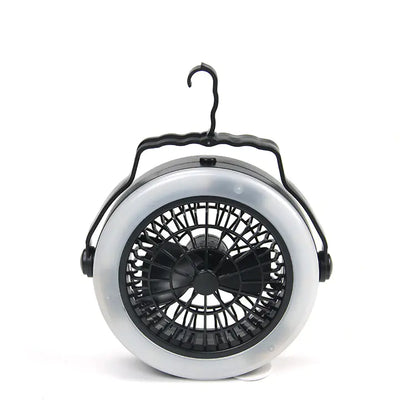 Portable LED Camping Fan Light with Battery Function